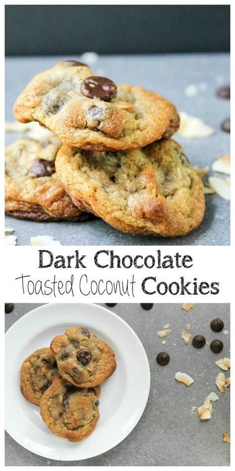 Dark Chocolate Toasted Coconut Cookies Recipe How To
