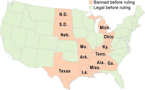 Gay Marriage Legal Map Us States With Bans On Same Sex Marriage My