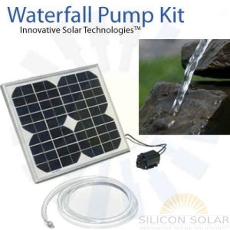 Decorate Your Pond With A Waterfall By Using The 12v Solar Waterfall