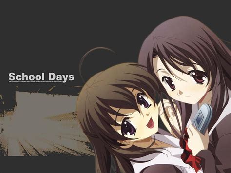 Katsura Kotonoha Phone Saionji Sekai School Days Anime Katsura