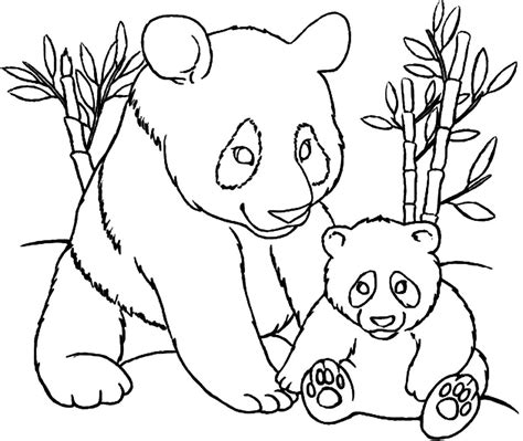 Coloriage Panda Imprimer Pour Enfants