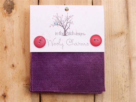 Wool Charm Pack Violet Red By In The Patch Designs The Quilting Room