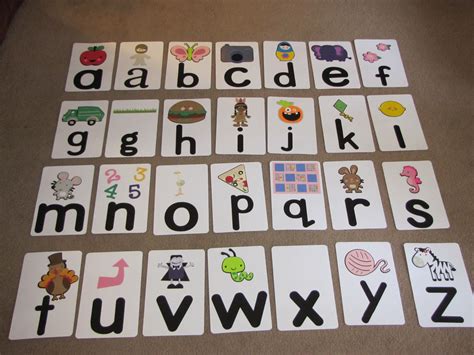 Set Of Alphabet Flash Cards Made With My Cricut And Various Cricut