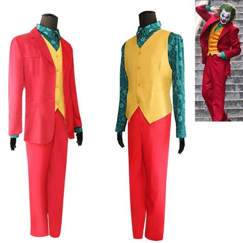 Jual Import 2019 Movie Joker Origin Cosplay The Joker Red Suit Costume