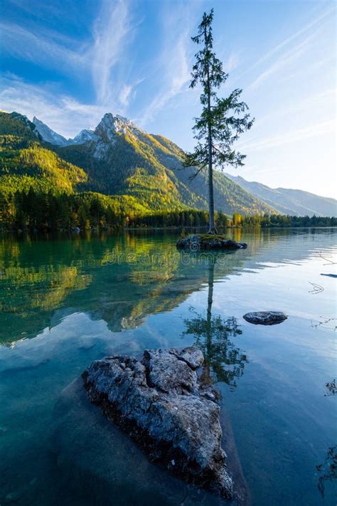 View Of Hintersee Lake In Bavarian Alps Germany Stock Photo Image Of