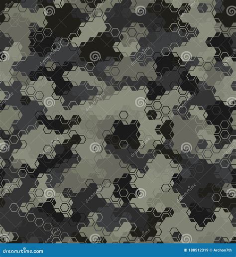 Texture Military Camouflage Seamless Pattern Abstract Army Vector