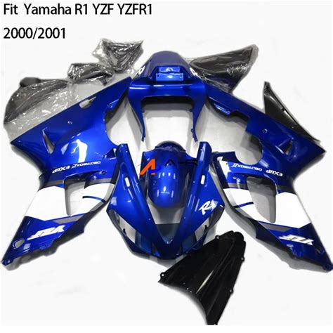 Blue Bodywork Fairing Kit For Yamaha Yzf R1 1000 Yzfr1 2000 2001 Yzf R1