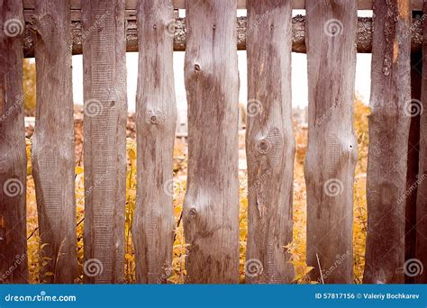 Wooden Fence Rustic Background Stock Photo Image 57817156