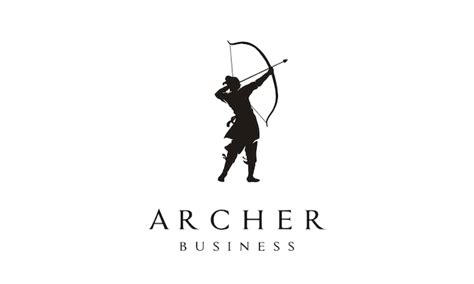 Elegant Archer Logo Design Vector Premium Download