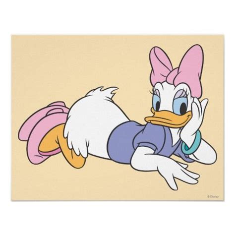 Daisy Duck Laying Down Poster Daisy Duck Duck