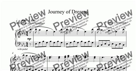 Journey Of Dreams Download Sheet Music Pdf File