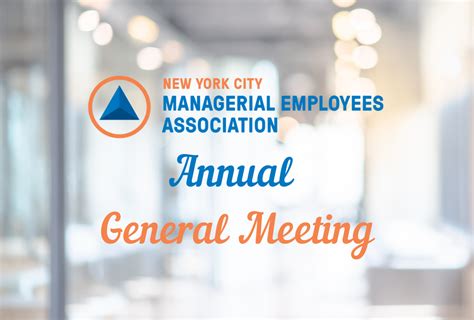 Mea Annual General Meeting Nyc Mea Nyc Managerial Employees
