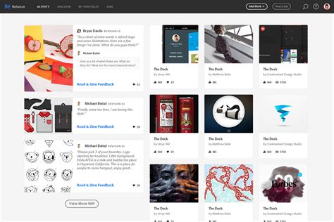 Behance Redesign Concept On Behance