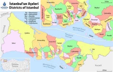 Istanbul Area Map