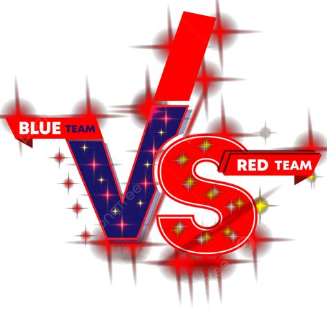 Vs Team Vector Png Images Modern Blue Team Vs Creative Red Design Vs