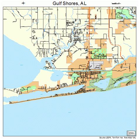 Map Of Gulf Shores Alabama Area The World Map