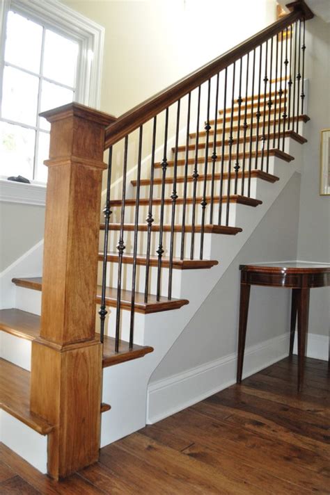 This amount should be the amount test fit the railing and determine its mounting height on the posts to achieve your desired handrail i am looking for videos and suggestions on how to replace that type of bannister/railing. How to Replace Wood Stair Spindles or Balusters with ...