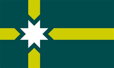 My First Flag Australia New Commonwealth Star Green And Gold Nordic