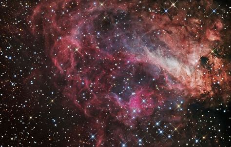 M17 Ngc 6618 Swan Nebula Detail Nebula Omega Nebula Spitzer