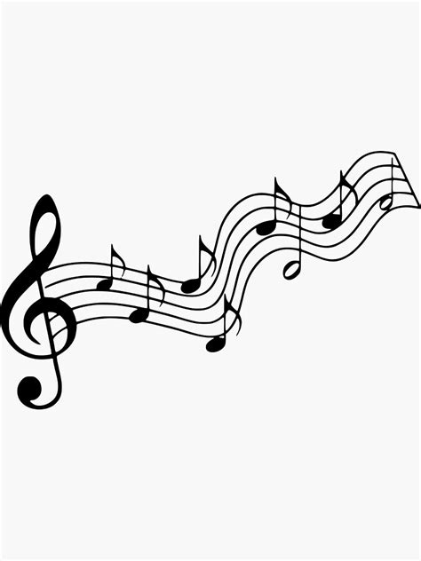 Music Notes Sticker For Sale By Hightenor1 Redbubble