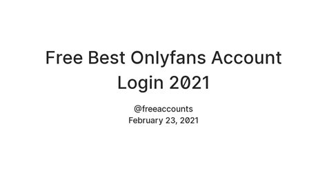 If you would like to become a onlyfans model and want some help from a top 0.66% onlyfans model then please go to this link and leave a comment here when you have so i can send you help information, hints, tips and tricks to really boost your fan base. Free Best Onlyfans Account Login 2021 — Teletype
