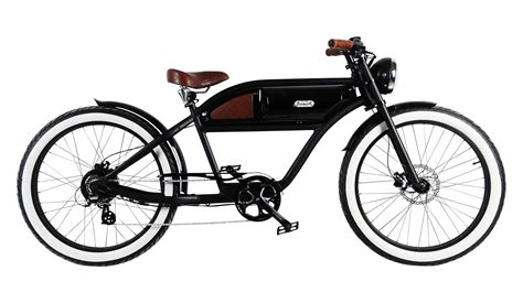 Greaser Das Vintage E Bike In Schwarz Mit Schwarz Glänzendem Tank
