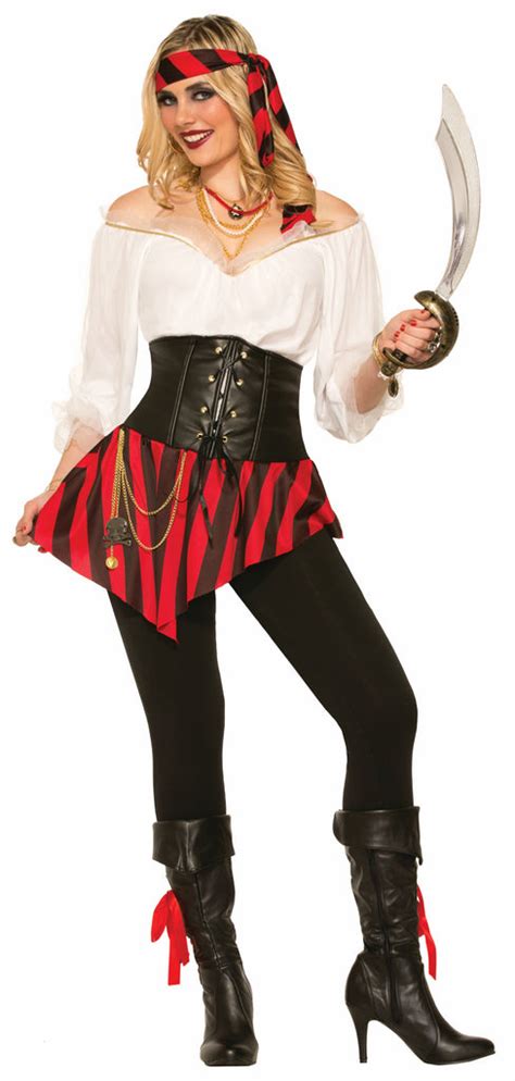 Pirate Corset Belt W Attached Skirt Adult Hornernovelty