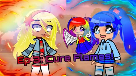 Shining Rainbow Precure Ep 3 Cure Flames Gacha Club Roleplay