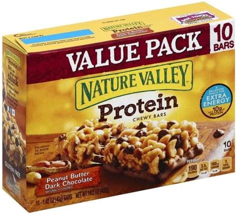 Nature Valley Protein Peanut Butter Dark Chocolate Value Pack Chewy Bars Ea Nutrition