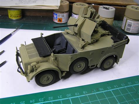 Tamiya 135th Horch 1a With Flak 38 Desert War Group Build All