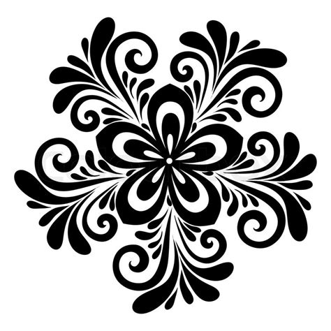 Find & download free graphic resources for black and white floral. Beautiful floral pattern, a design ... | Stock vector ...