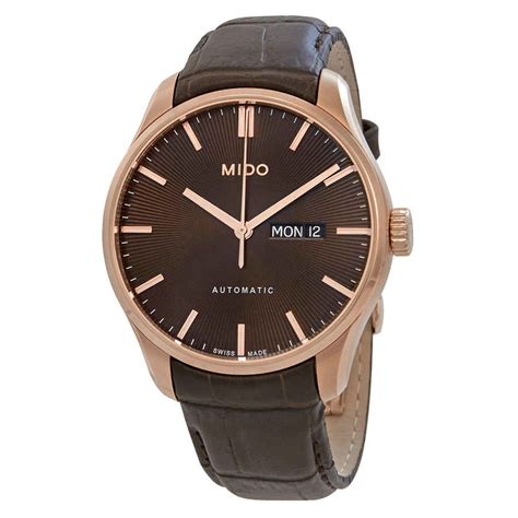 Mido Belluna Ii Automatic Brown Dial Mens Watch M0246303629100