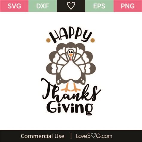 Happy Thanksgiving Svg Cut File