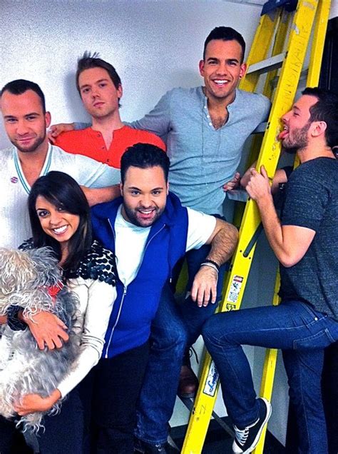 1 girl 5 gays fans the cast shooting new episode