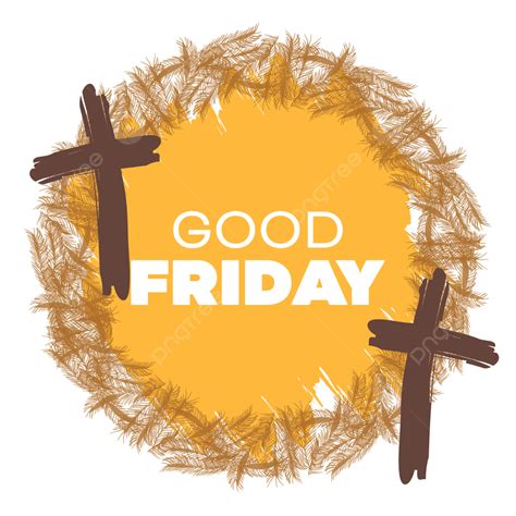 Good Friday Vector Hd Images Good Friday Lettering In Yellow Paint