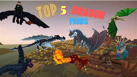 Top 5 Dragon Mods Minecraft Youtube