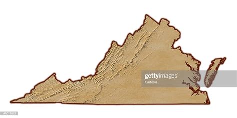 Relief Map Of Virginia High Res Vector Graphic Getty Images