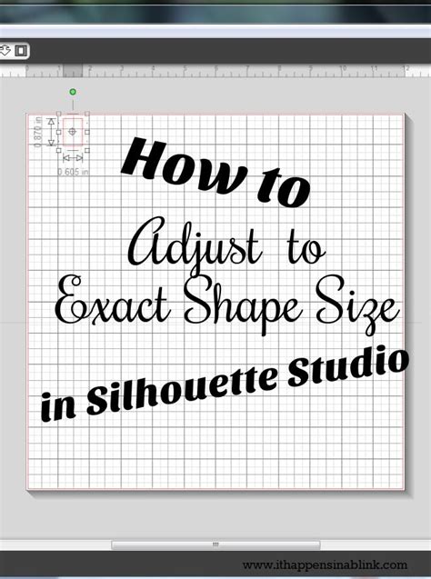 How To Adjust To Exact Shape Size In Silhouette Studio Sweet Png