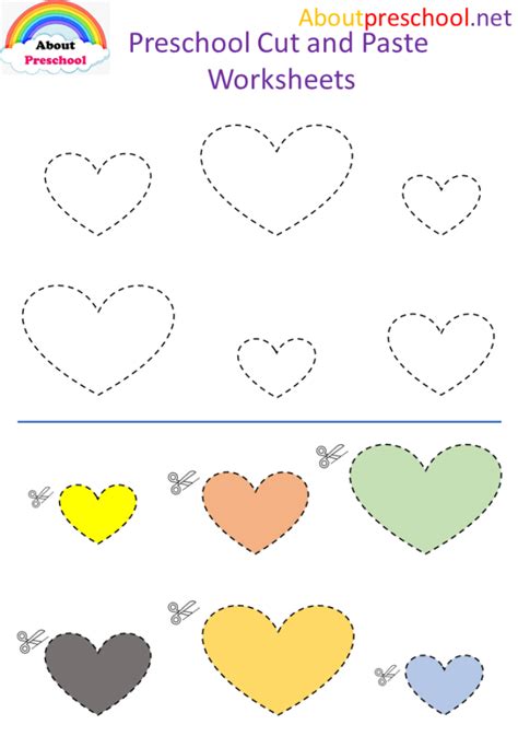 Preschool Cut And Paste Worksheets 14 About Preschool