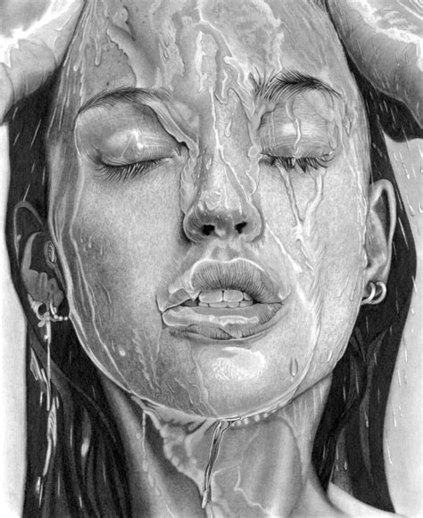 Wet Dreams Dessin Par Paul Stowe Artmajeur Portrait Drawing Realistic Drawings Cool Art