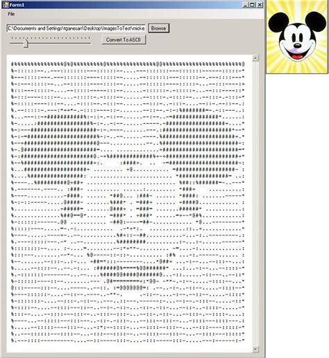 Generating Ascii Art From An Image Using C