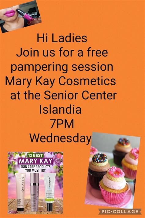 Senior Center Wed Oct 5 Free Pampering Session Mary Kay Cosmetics Village Of Islandia