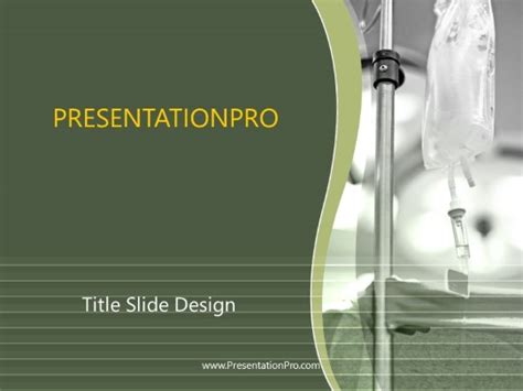 Intravenous Drip Medical Powerpoint Template Presentationpro