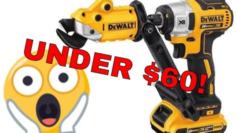 Dewalt Metal Cutting Sheers Attachment For Drill A Must Have Youtube