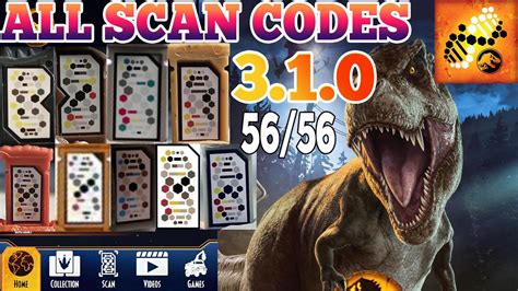 Jurassic World Dominion Facts App Scan Codes All CODES Dinosaurs