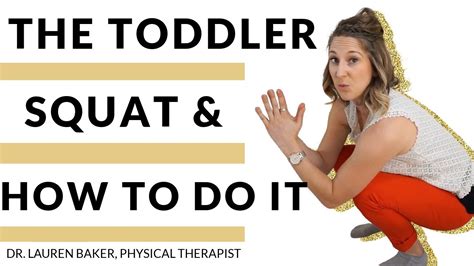 How To Do The Toddler Squat Toddler Squat Exercise Youtube