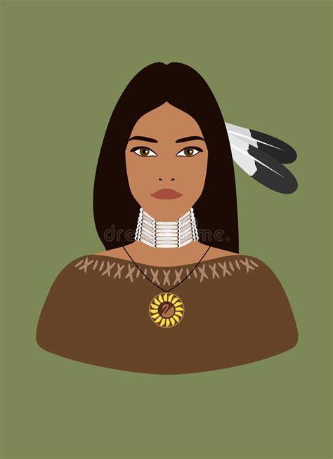 pretty native american indian woman stock illustrations 113 pretty native american indian