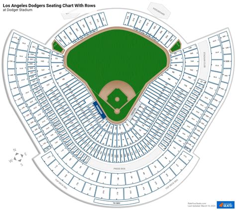 Dodger Stadium Seating Map 2018 Bruin Blog