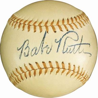 Ruth Babe Baseball Signed Memory Lane Auction