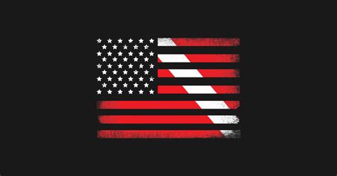 Scuba Diving American Flag - Dive Flag - Notebook | TeePublic UK